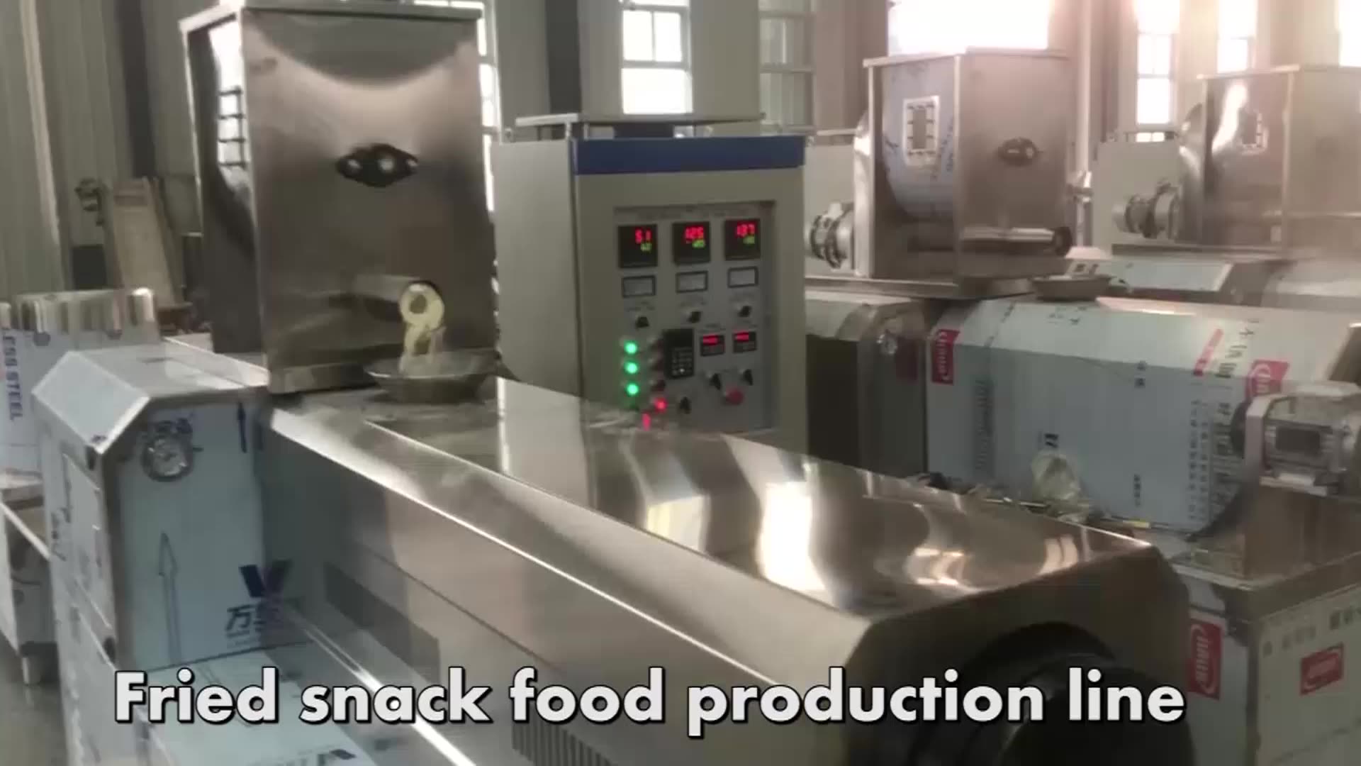 Automatic Fried Pallets Snack Food Production Line Fry Snacks Pellet