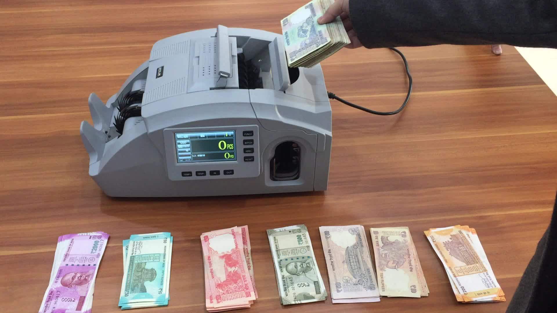Counting With Binding Machine Counterfeit Money Machine Multi Currency