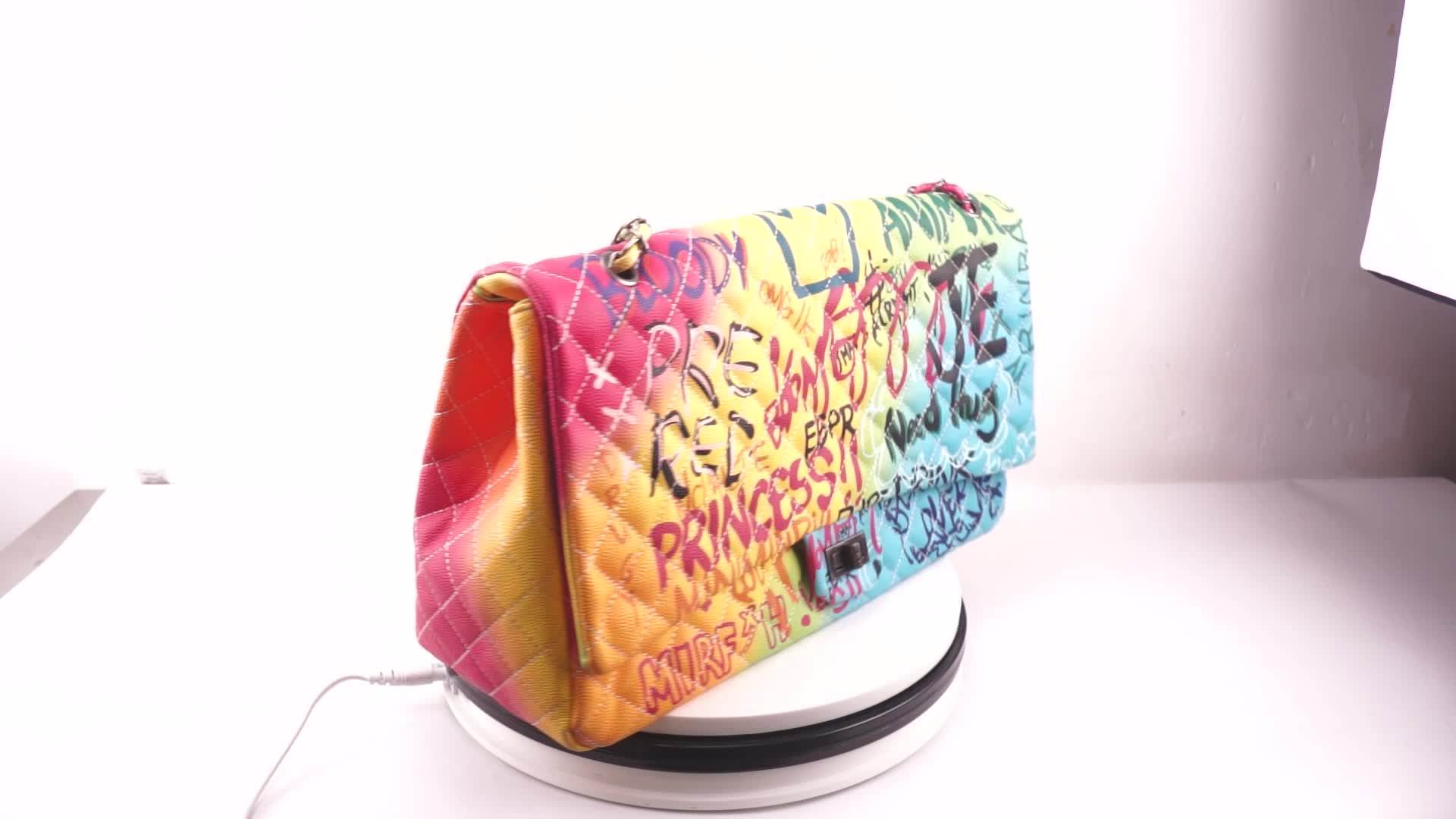 Large Faddish Graffiti Handbag For Women Three Sizes Purses Graffiti