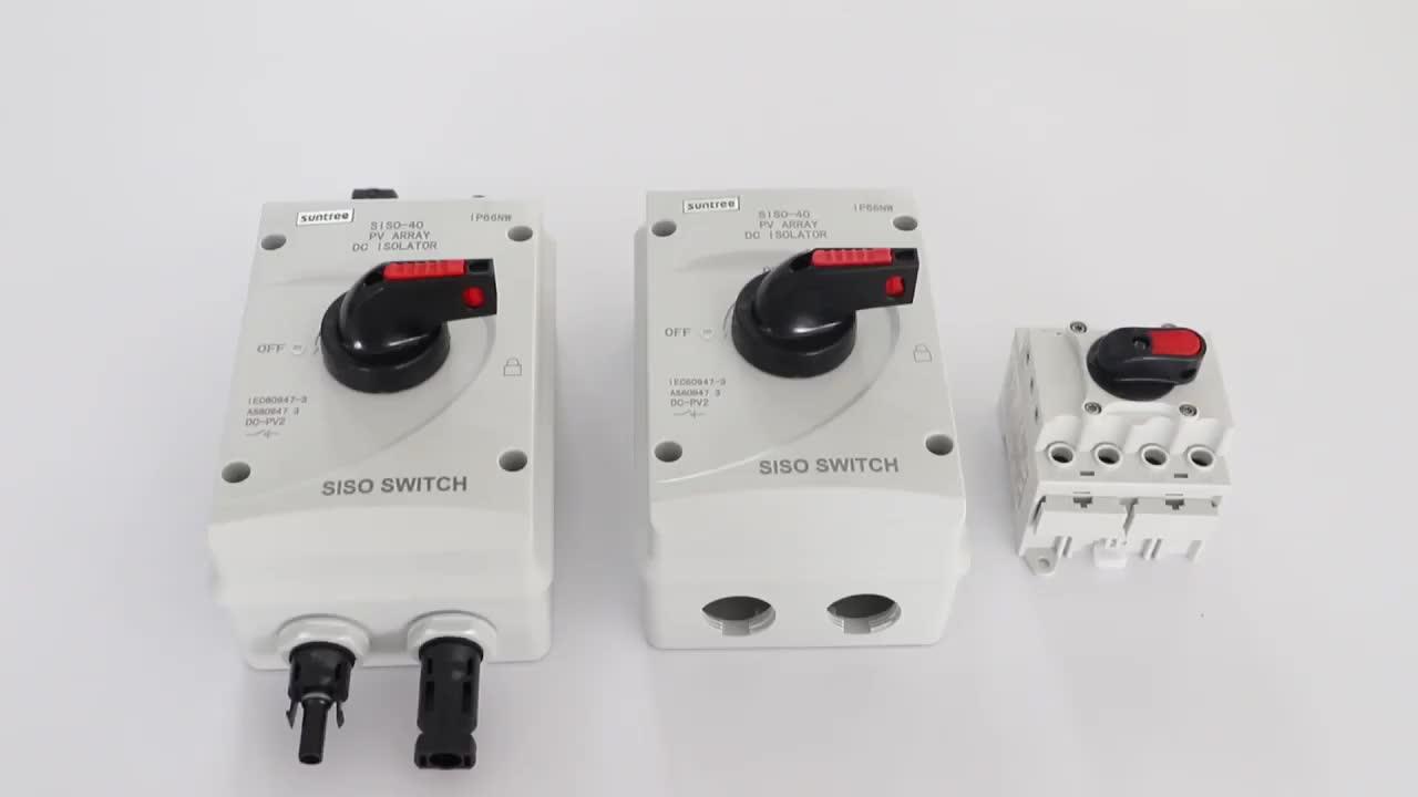 Suntree Manufacturer Dc 1000v Isolator Switches Electrical Main Switch