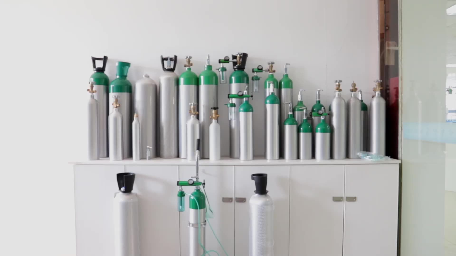 Hgig Portable Medical Oxygen Gas Cylinder 2.5l Empty Oxygen Tank With Bag Aluminum Oxygen