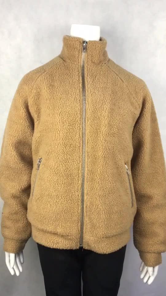 Wholesale Design Winter Thick White Sherpa Polar Fleece Jacket For Men