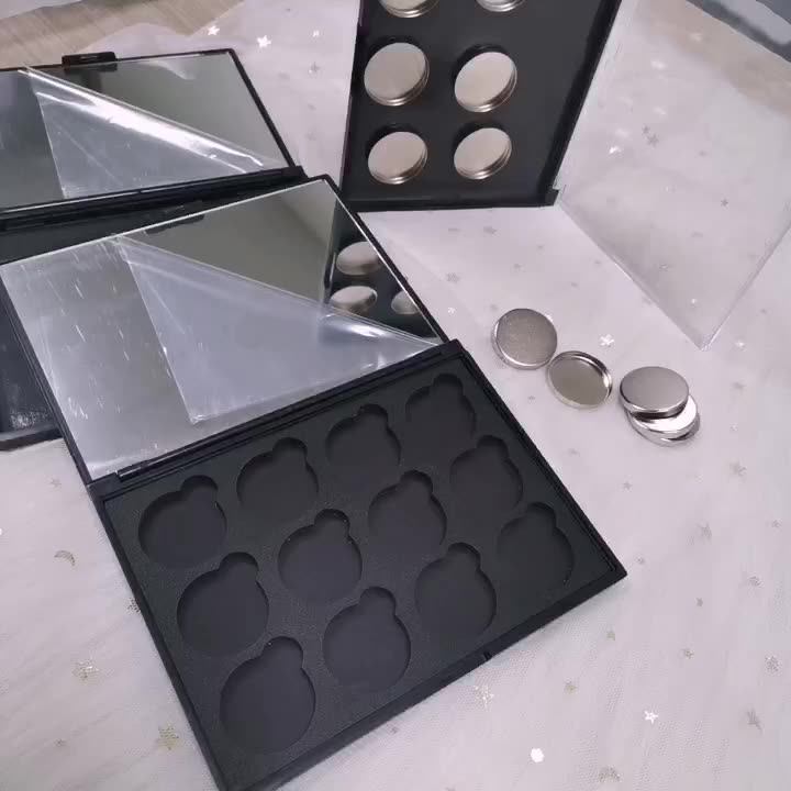 Custom Empty Eyeshadow Palettes Empty Large Size Eyeshadow Palette Clear Lid