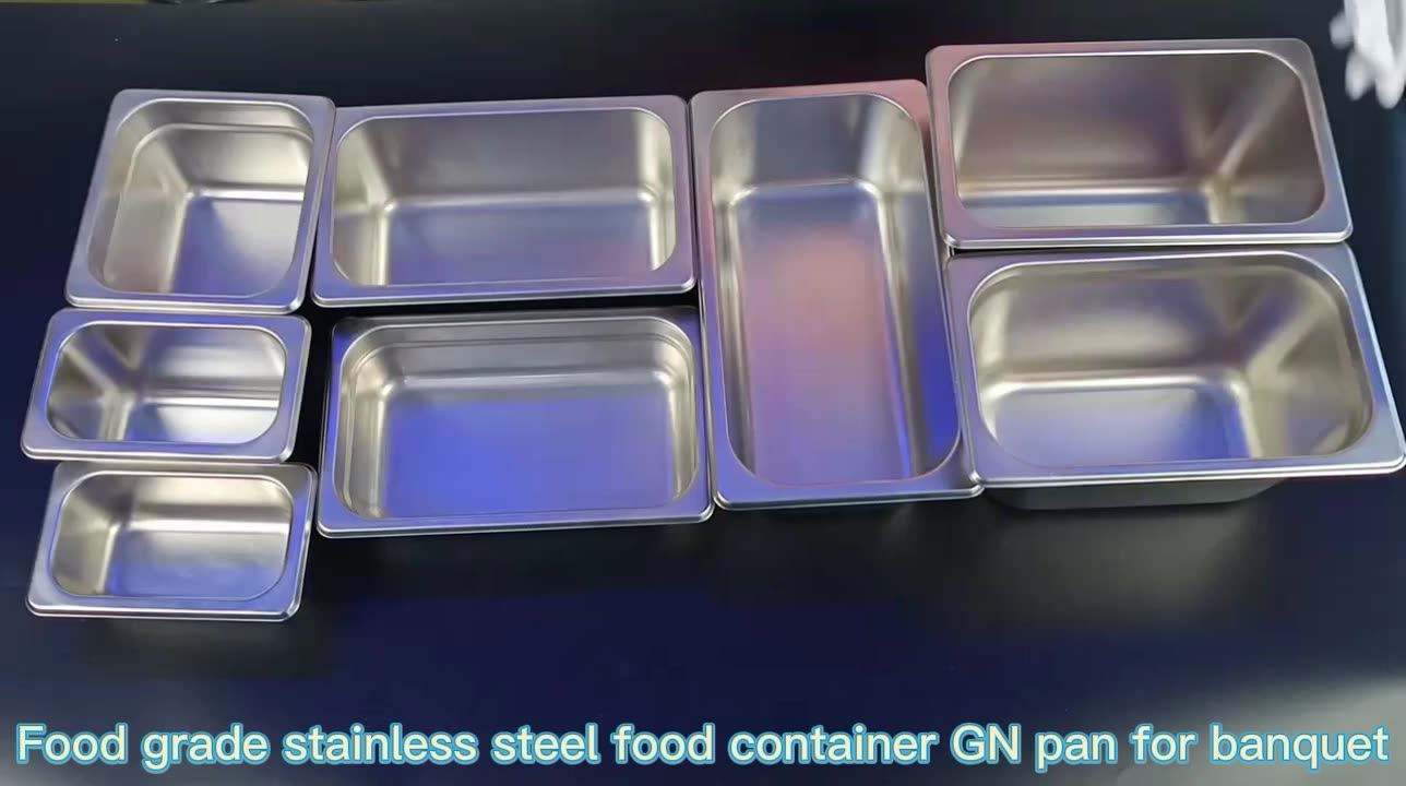 2023 New Arrival Customized Depth Multiuse Hotel Equipment Food Pans Stainless Steel Gn Pans