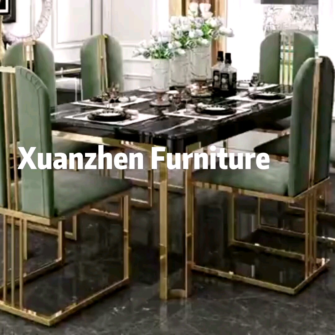 Other Commercial Furniture Marble Dining Table Set Modern Extendable