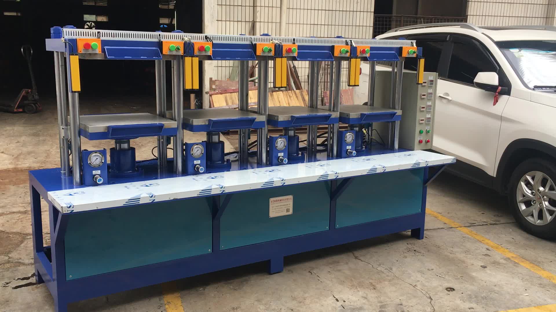 Hot Press Hydraulic,4 Work Table Hot Press,50t Hydraulicmesh Upper Hot