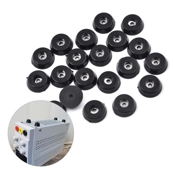 Black Rubber Feet Chair Floor Protector Nonslip Furniture Feet Table