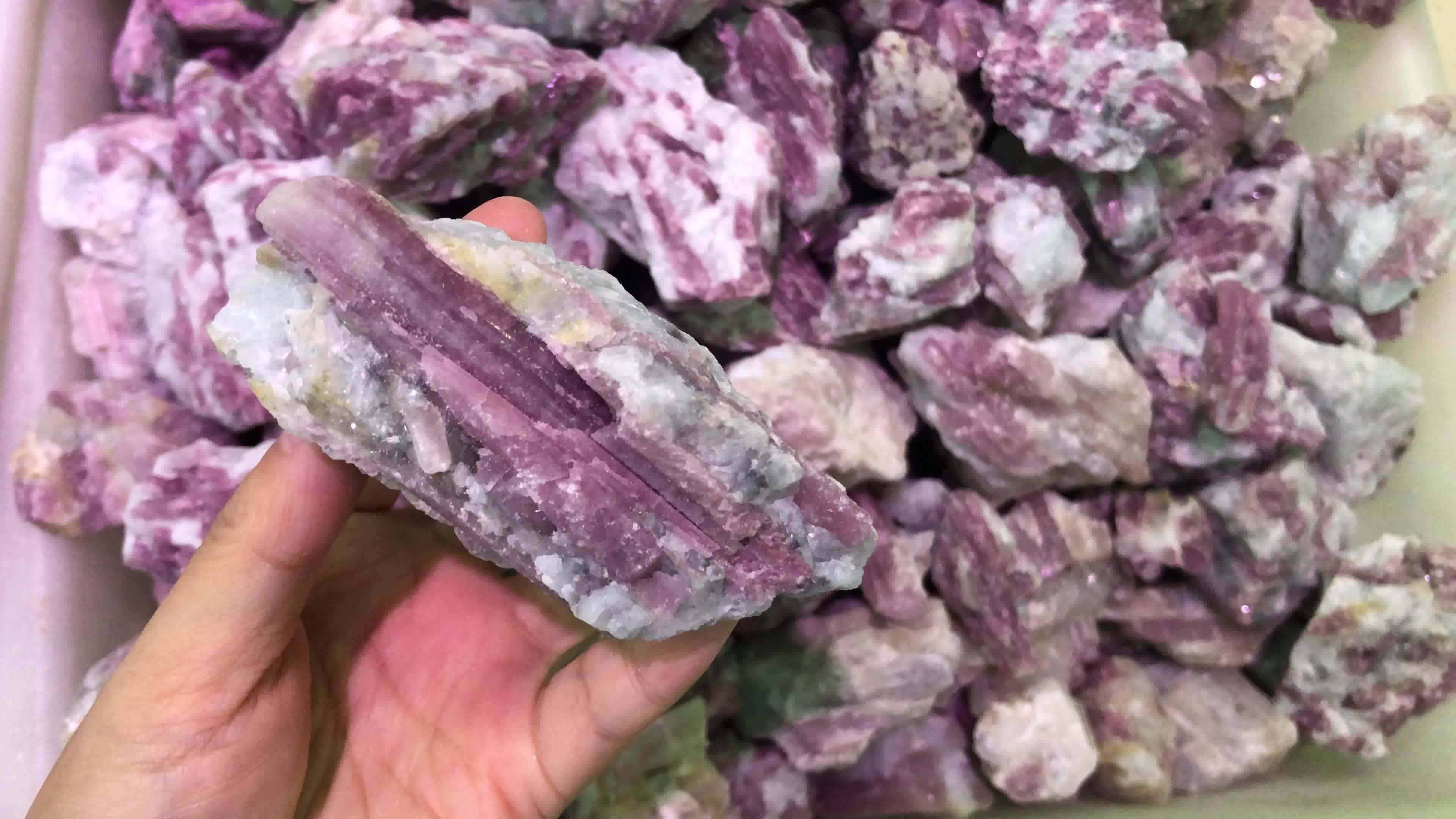 Natural Pink Gemstone Tourmaline Rough With Best Price And High Quality