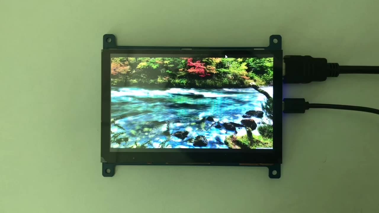 touch screen monitor with green cable for sale