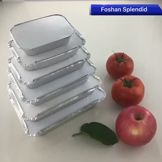 Keep Food Warm Aluminum Foil Airline Serving Food Tray/foil Container