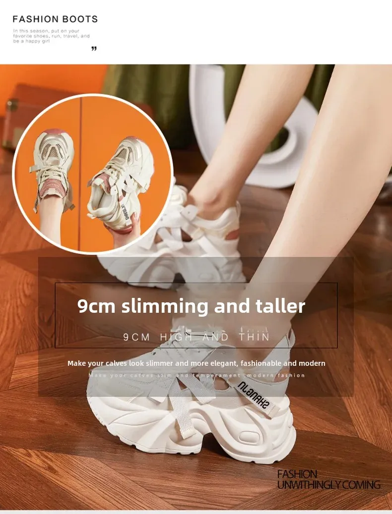 Sandal cao gót nữ hở mũi quai chéo đế xuồng gót 8 cm — Gạo vàng, Mơ chi tiết 8