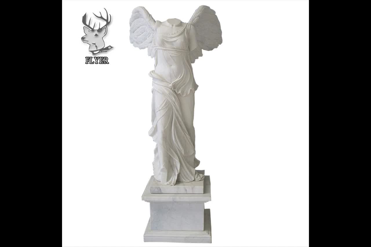 Outdoor Decoration Large Winged White Stone Male Angel Statues - Buy