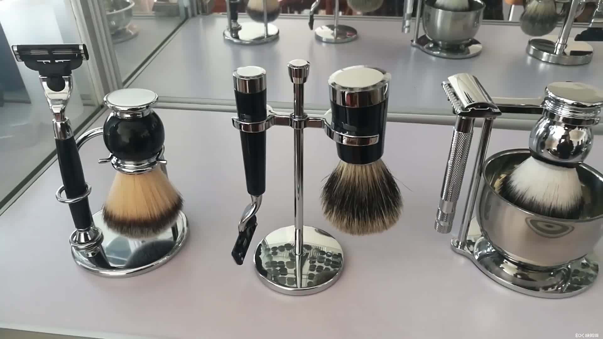 Best Selling 4pc Barber Shaving Kit With Shaving Bowl And Safety Razor