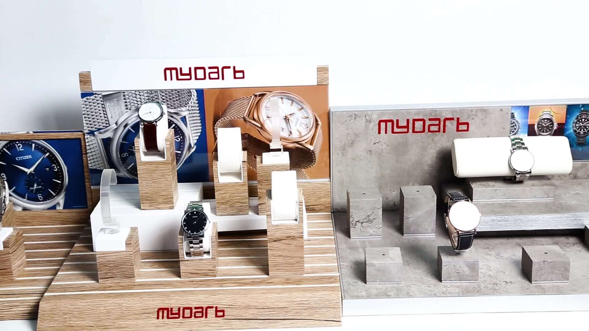 Durable Wooden Mdf Wrist Watch Display Holder Buy Wooden Watch