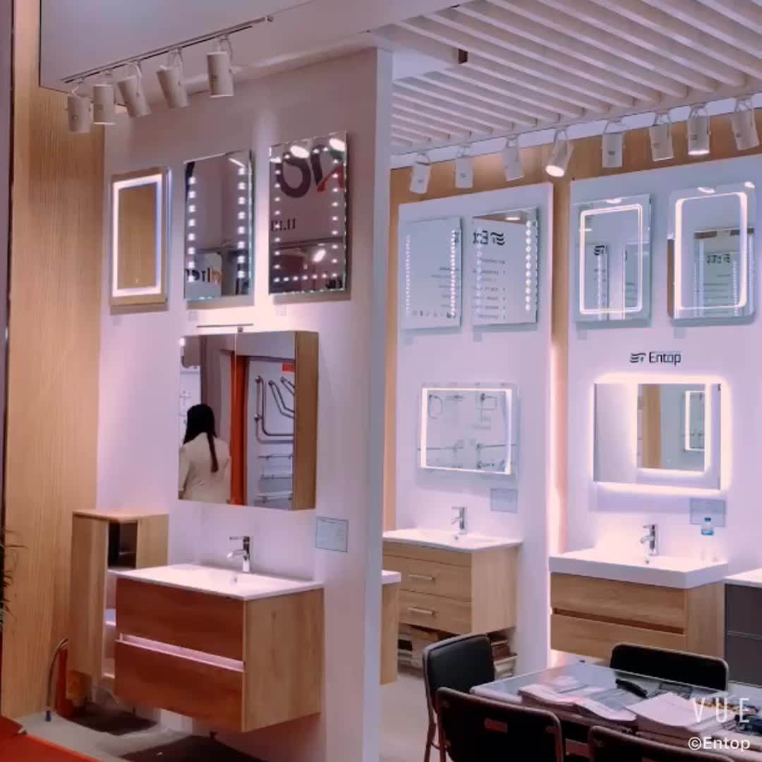 Entop Wall Mounted Waterproof Modern Pvc Bathroom Vanity Set Buy Pvc Bathroom