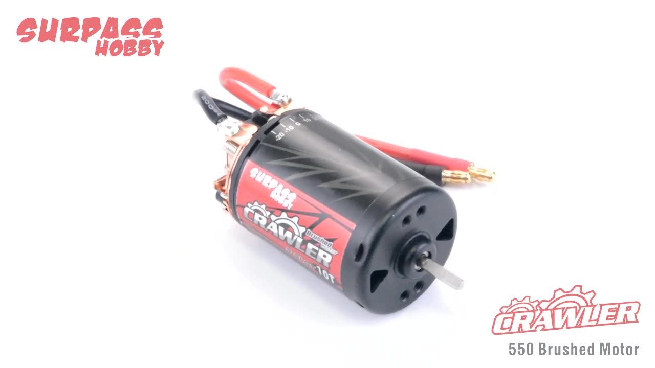 Moteur Brossé 550 21T – Pour 1/10 Trail Crawler – HSP, HPI, Kyosho, TRAXXAS TRX-4/TRX-6 – 91W – Ventilateur Intégré