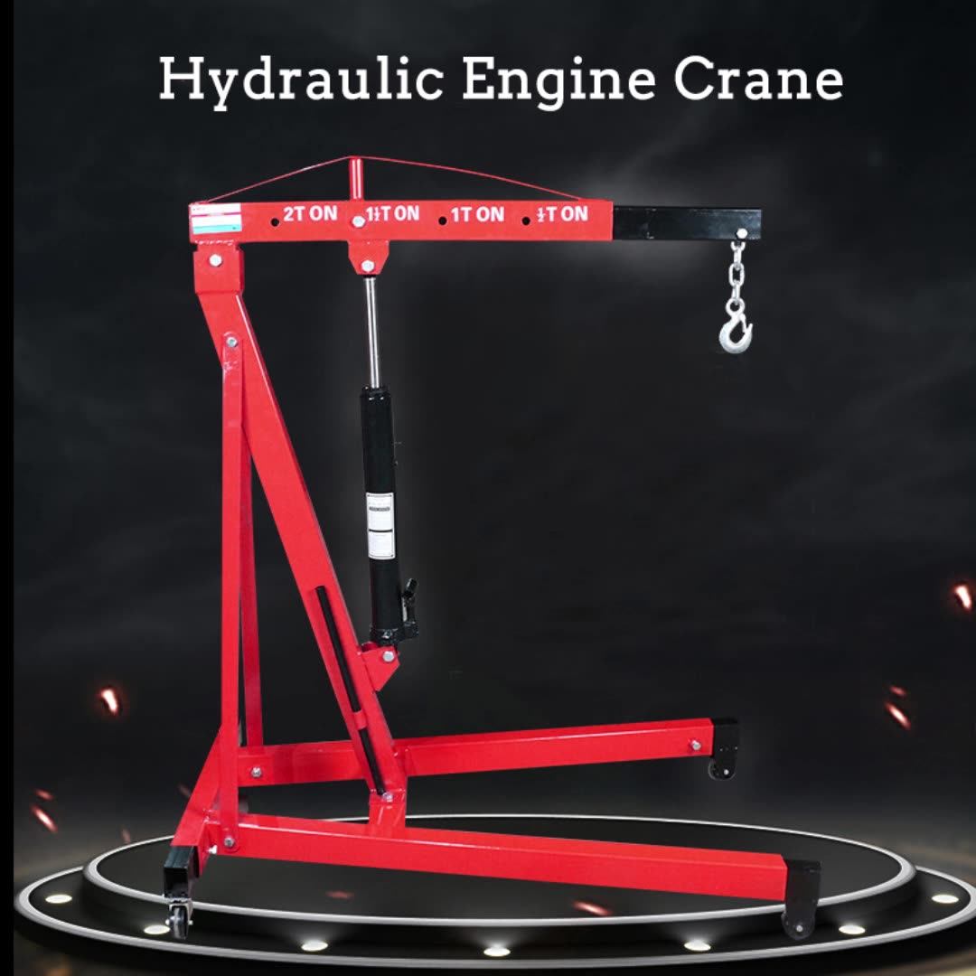Heavy Duty 2 Ton Engine Crane Stand Hoist Lift Jack Repair