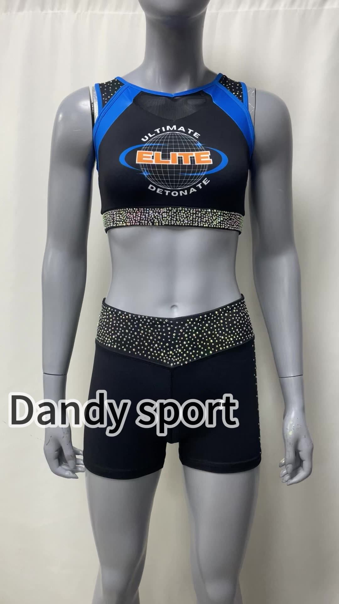 High Quality Free Design All Star Cheer Uniforms Cheer Warm Ups Youth Cheerleading Sublimation