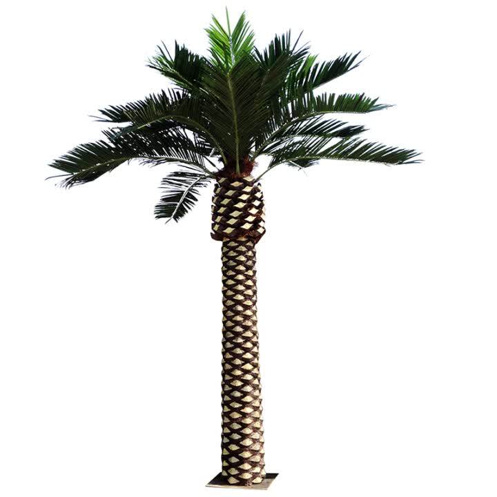 High Quality Large Indoor And Outdoor Artificial Palm Tree Tops For
