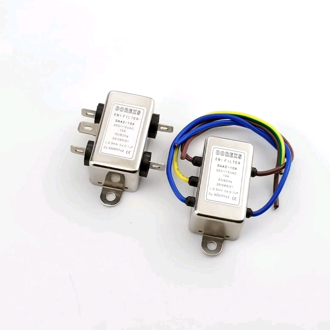 Emc Emi Filter Single Phase Ac Power Line Filter 1a 3a 6a 10a Low Pass
