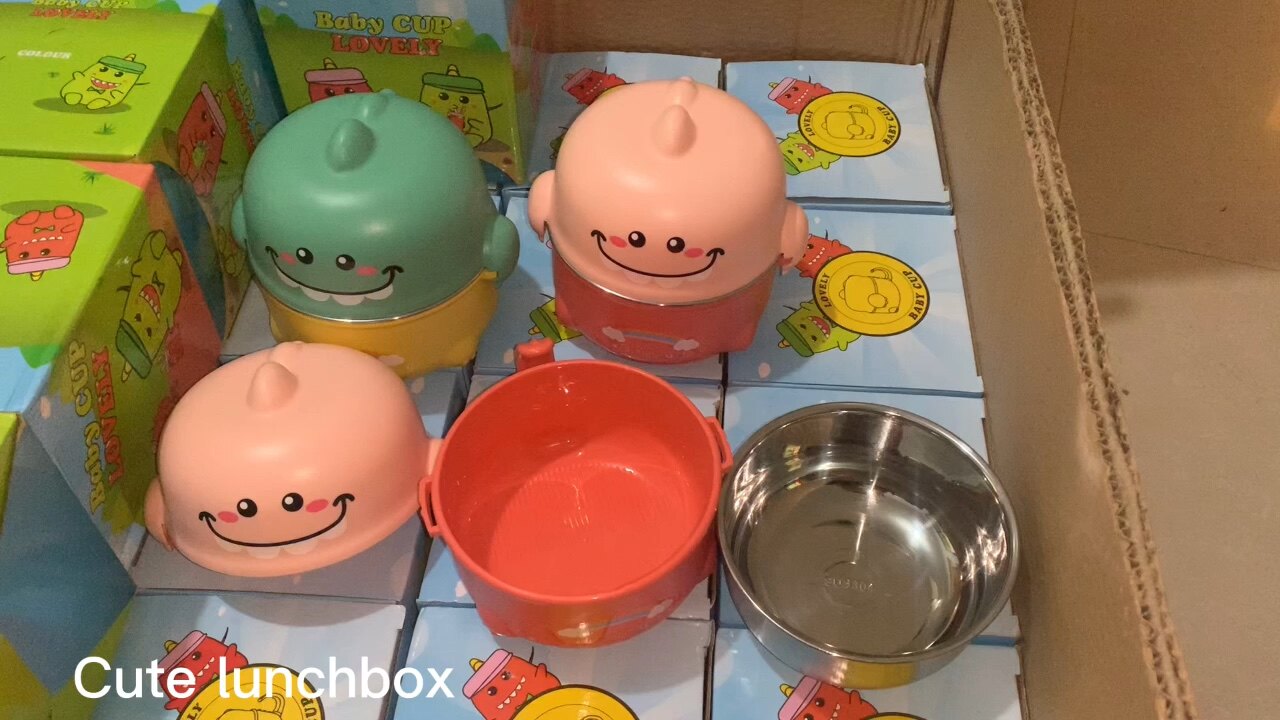 New 304 Stainless Steel Lunch Box Water Thermal Insulation Bowl