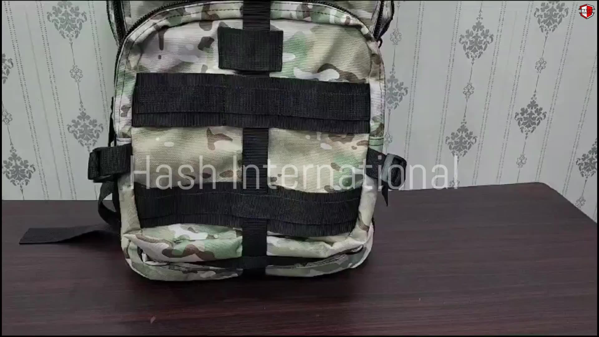 High Quality Molle Backpack In Green Camouflage With Many Compartments