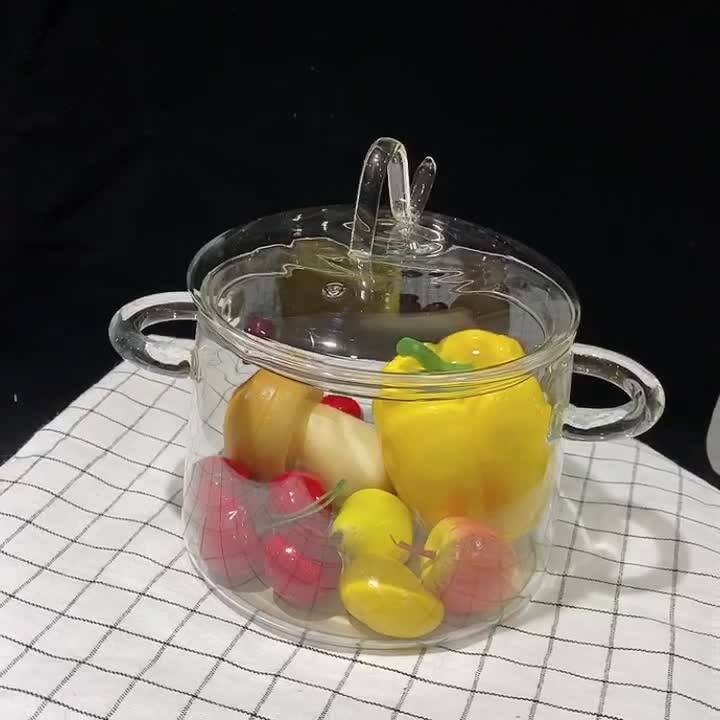 Hot Sale Pyrex Glass Cooking Pot/big Cooking Cooking