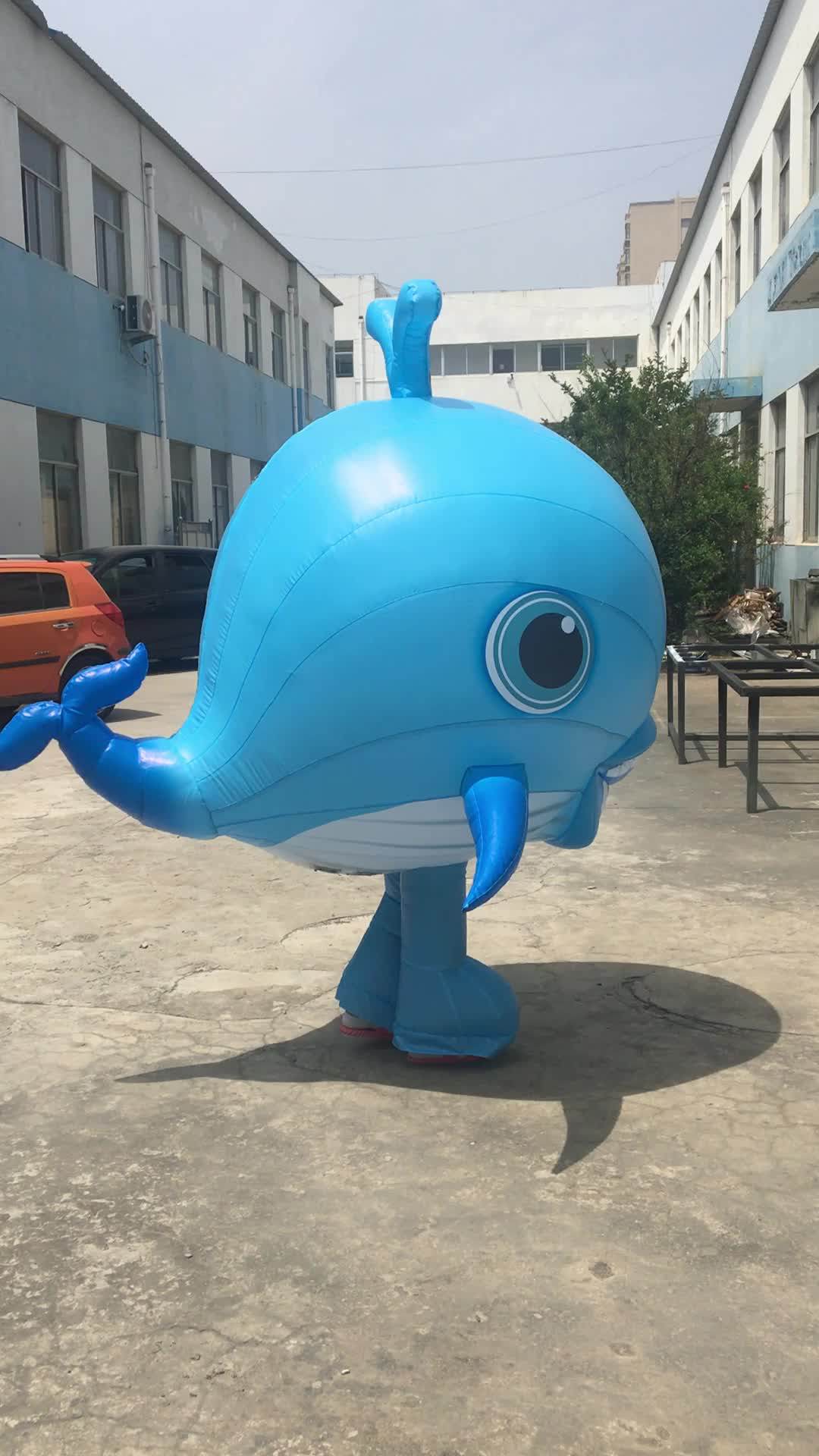 Advertising Inflatable Whale Customized Giant Inflatable Whale Costume For Promotional A2716