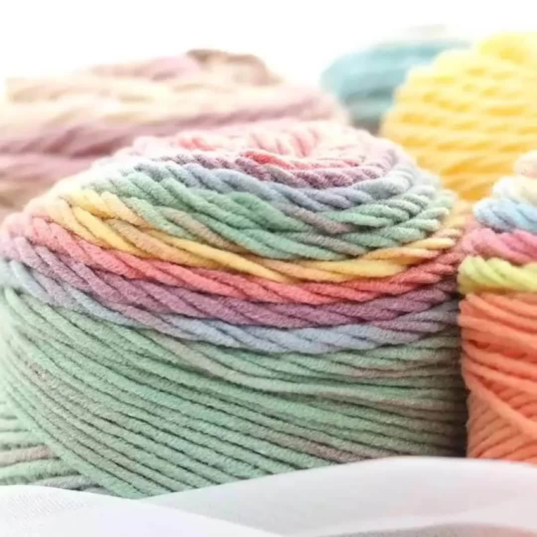 Bojay High Quality Acrylic Cotton Blend Carded Yarn For Knitting Cake