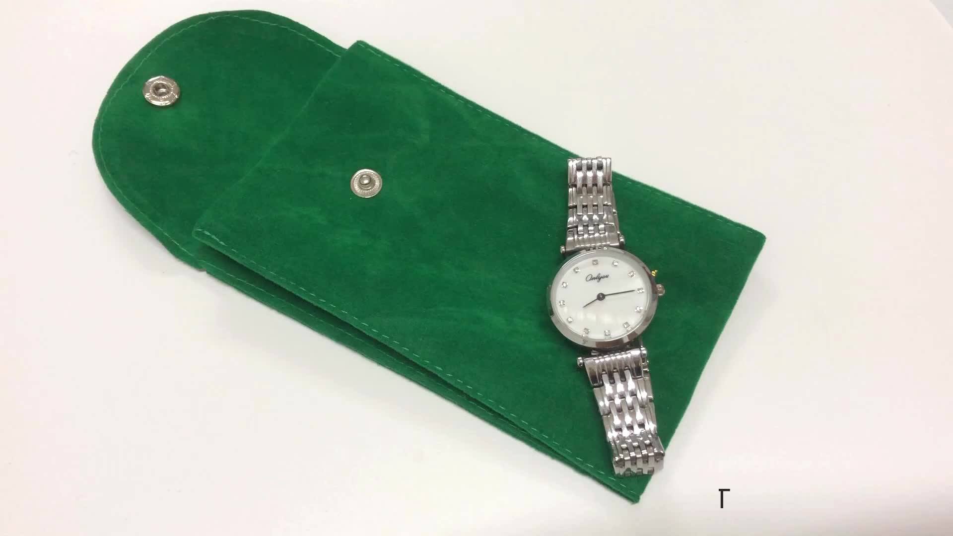 Personalized Suede Pouch Bag Organizer Bag Travel Case Watch Pouch With