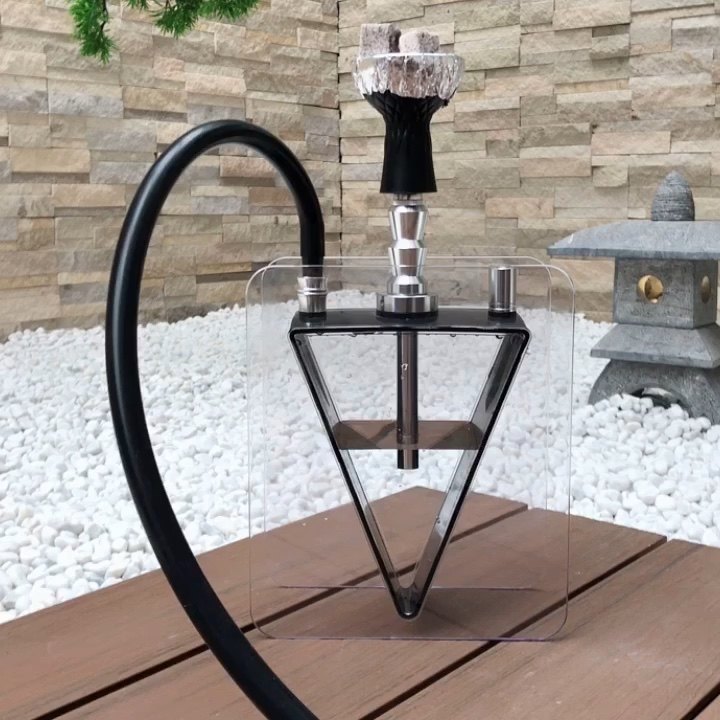 Wholesale Acrylic Triangle Shape Hookah Transparent Plastic Portable Shisha Buy Triangle