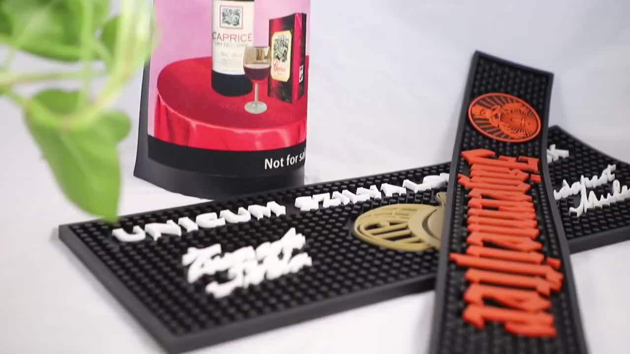 Personalized Rubber Bar Spill Mat Rubber Beer Drinking Bar Mat Printing