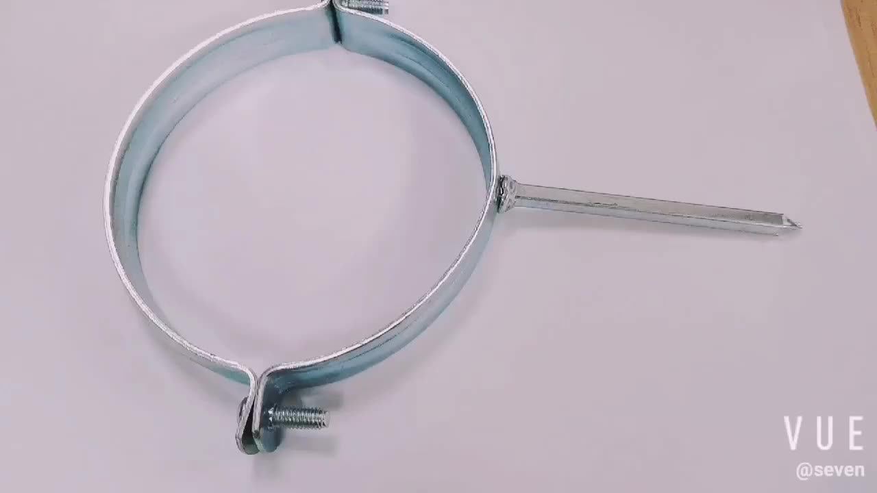 Wall Mount Pipe Clamp With Rubber,Heavry Duty,Galvanized Buy Hinger