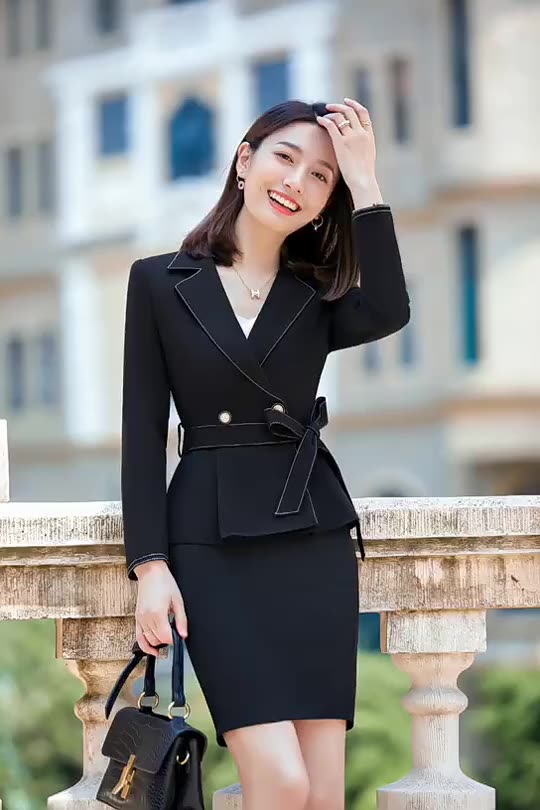 Women Office Skirt Suit 2 Piece Set - Sexy Business Suits