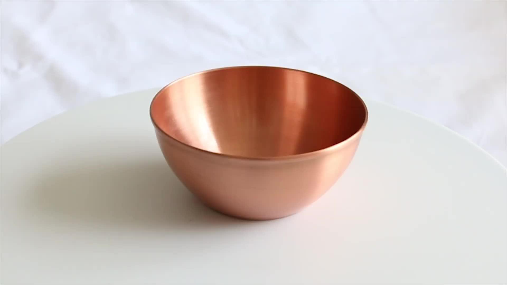Logo Printed High Quality Spinning Copper Bowl Buy Stainless Steel