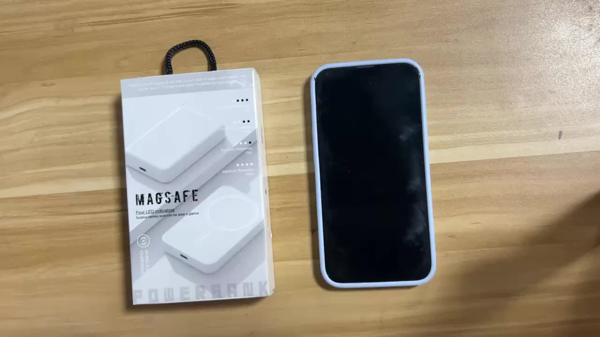 New Mini Portable Charger 10000mah Powerbank Wireless Charging