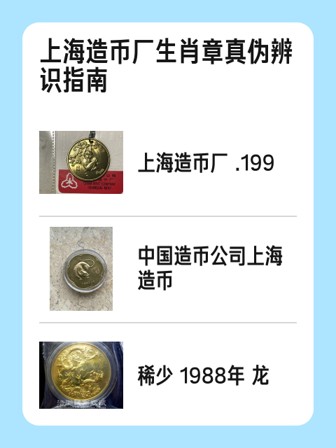 上海造币厂生肖章真伪辨识指南-淘宝逛一逛