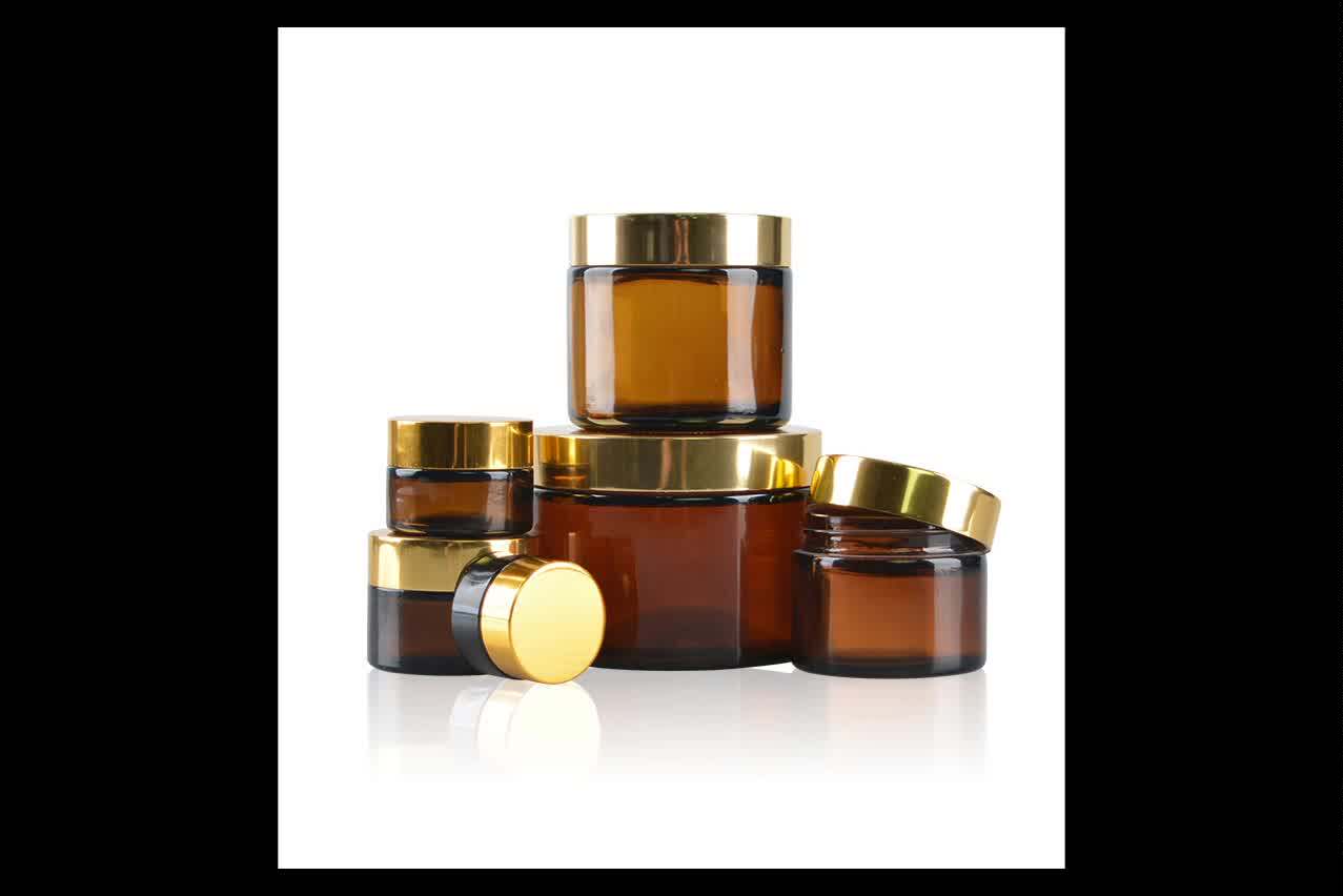 Wholesale Amber Glass Candle Jars Candle Jar With Lid Amber Candle Jar