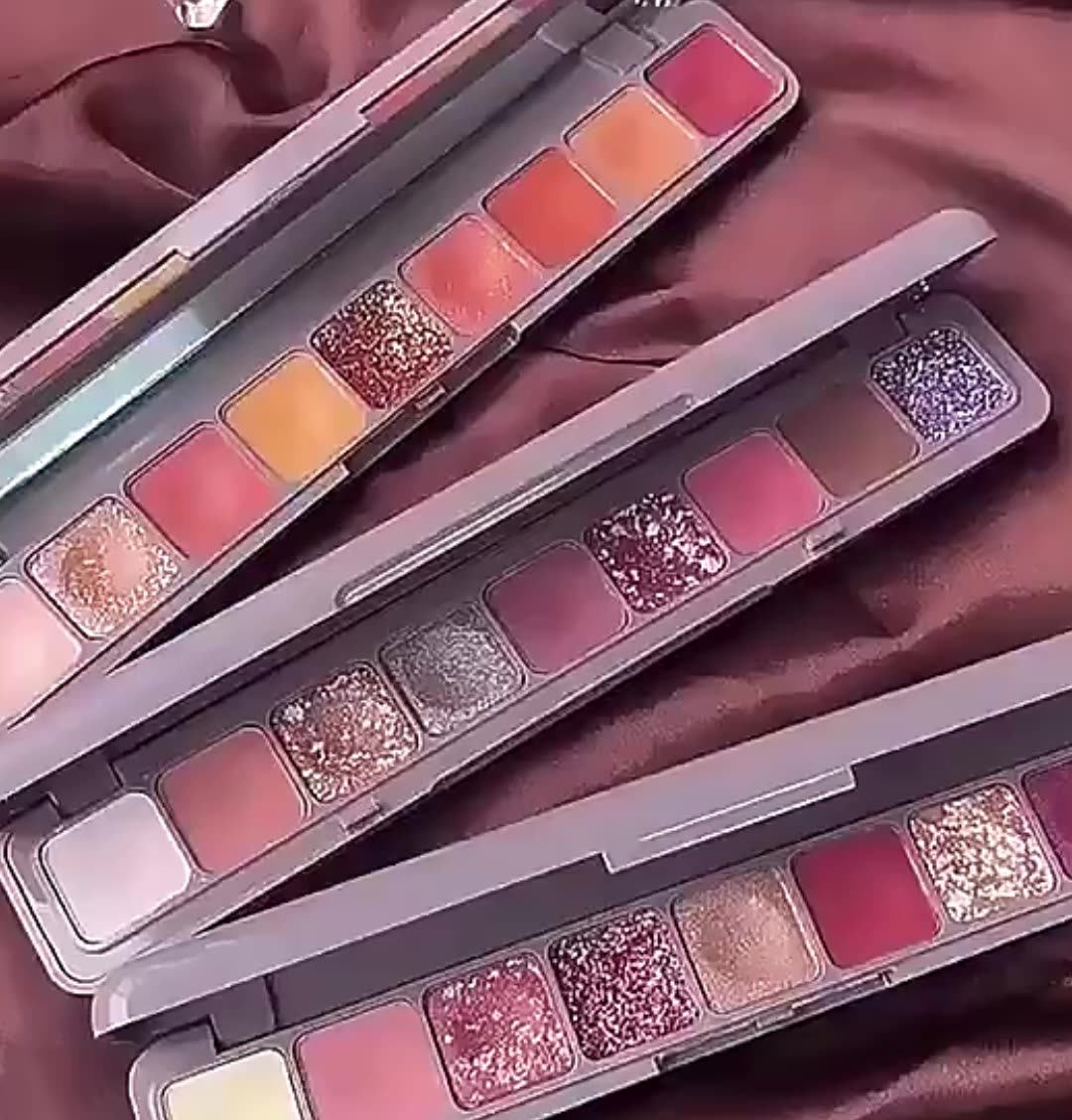 Wholesale 9 Colors Pastel Eye Shadow Pallette Purple Eyeshadow Palette
