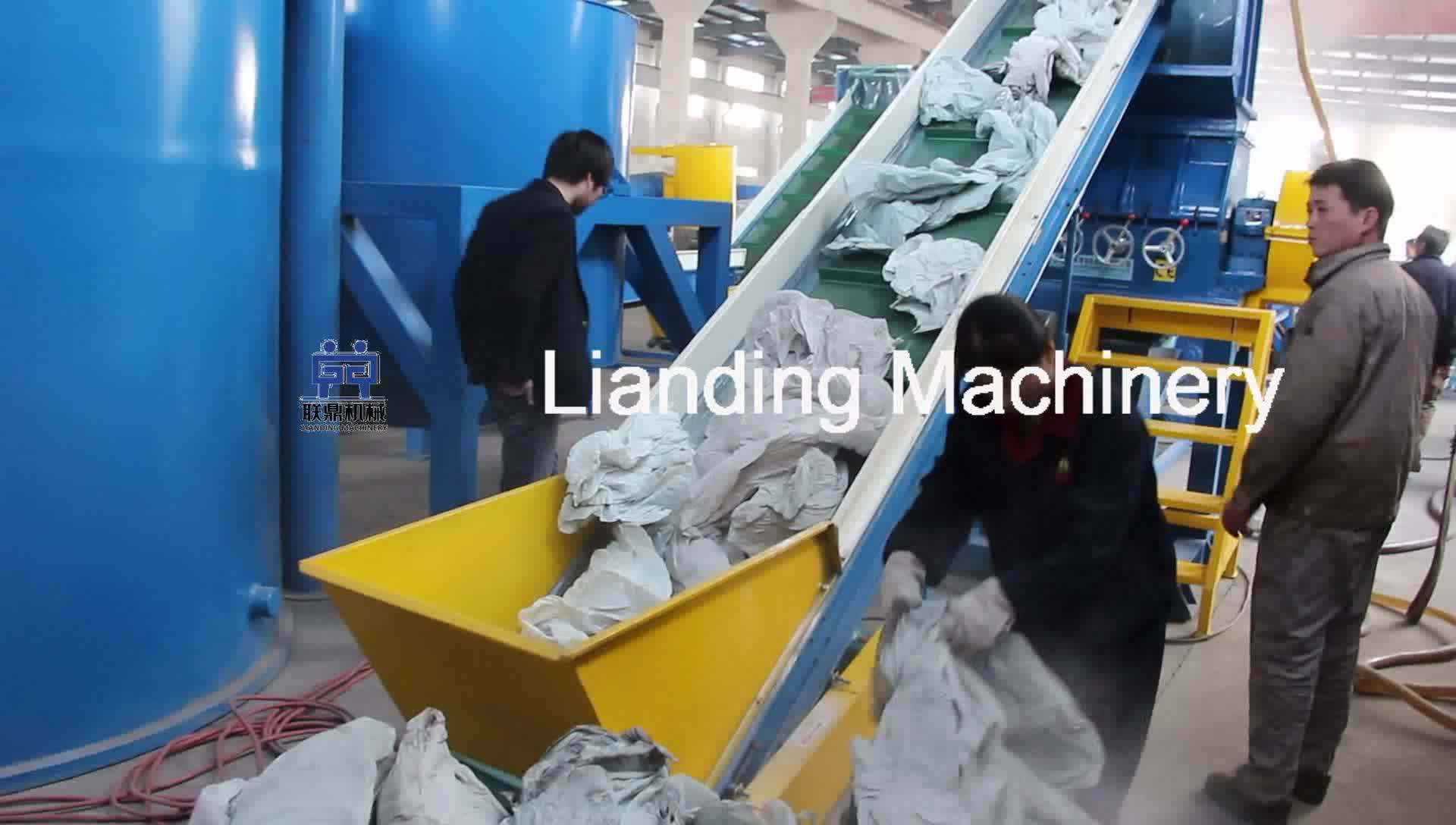 Waste Hdpe Ldpe Film Pe Pp Film Washing Line /plastic Bags Recycling