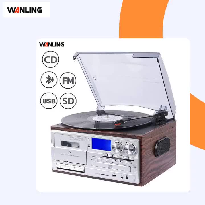 Desonic All In One Multiple Record Player Turntable With Cd Usb