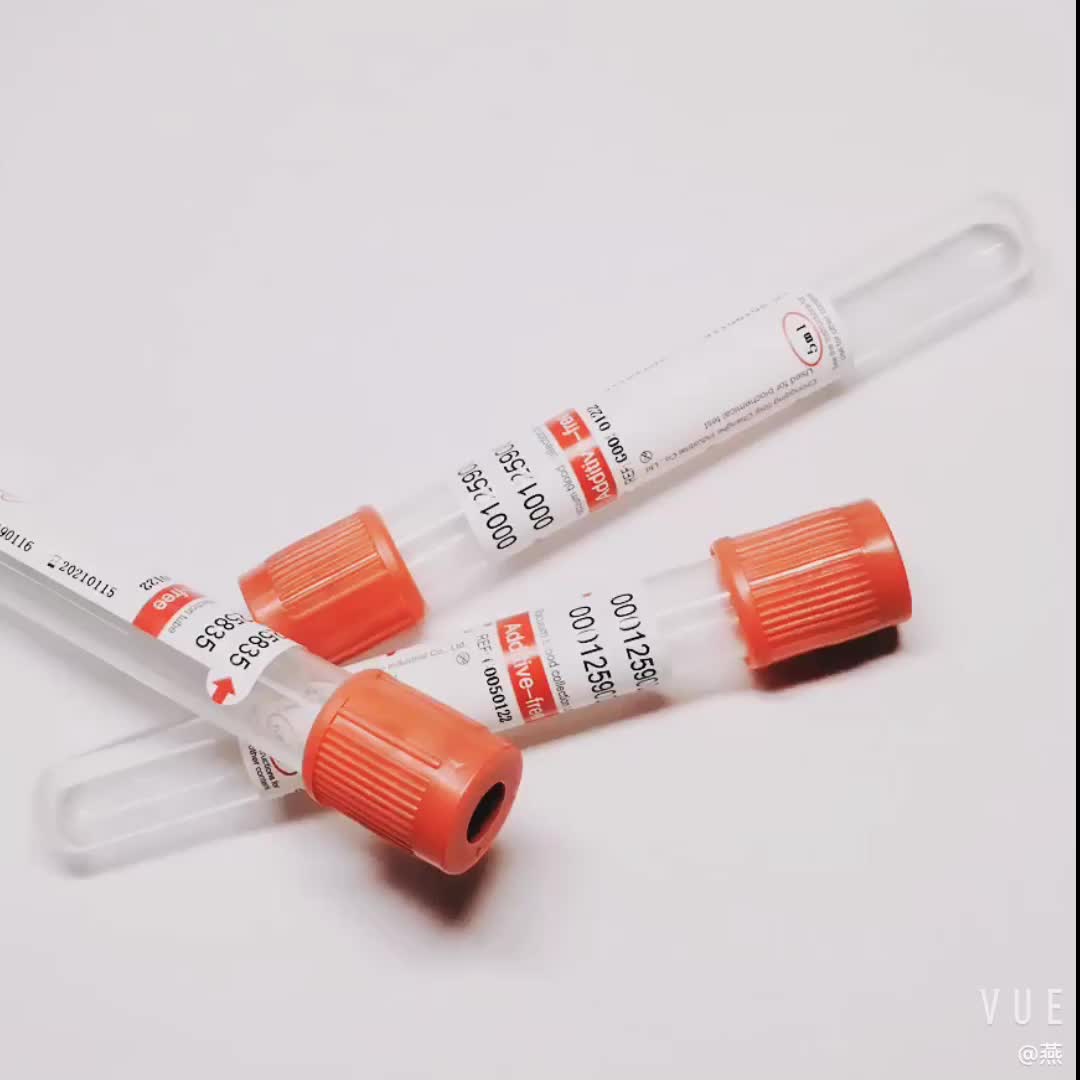 Red Top Gel Activator Blood Collection Container / Blood ...