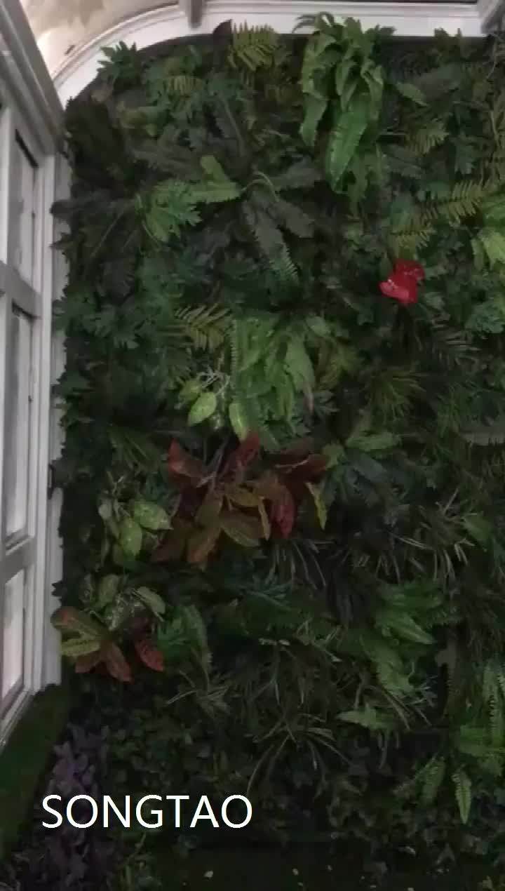 Vertical Green Wall Garden Decor Artificial Flower Wall Decorative