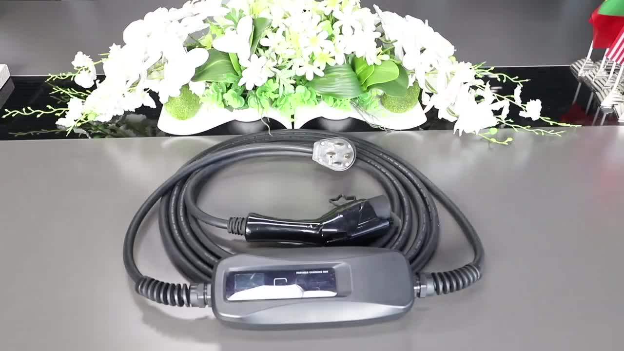 32a Sae J1772 Level 2 Portable Ev Charger With Nema14 50 Plug Buy 