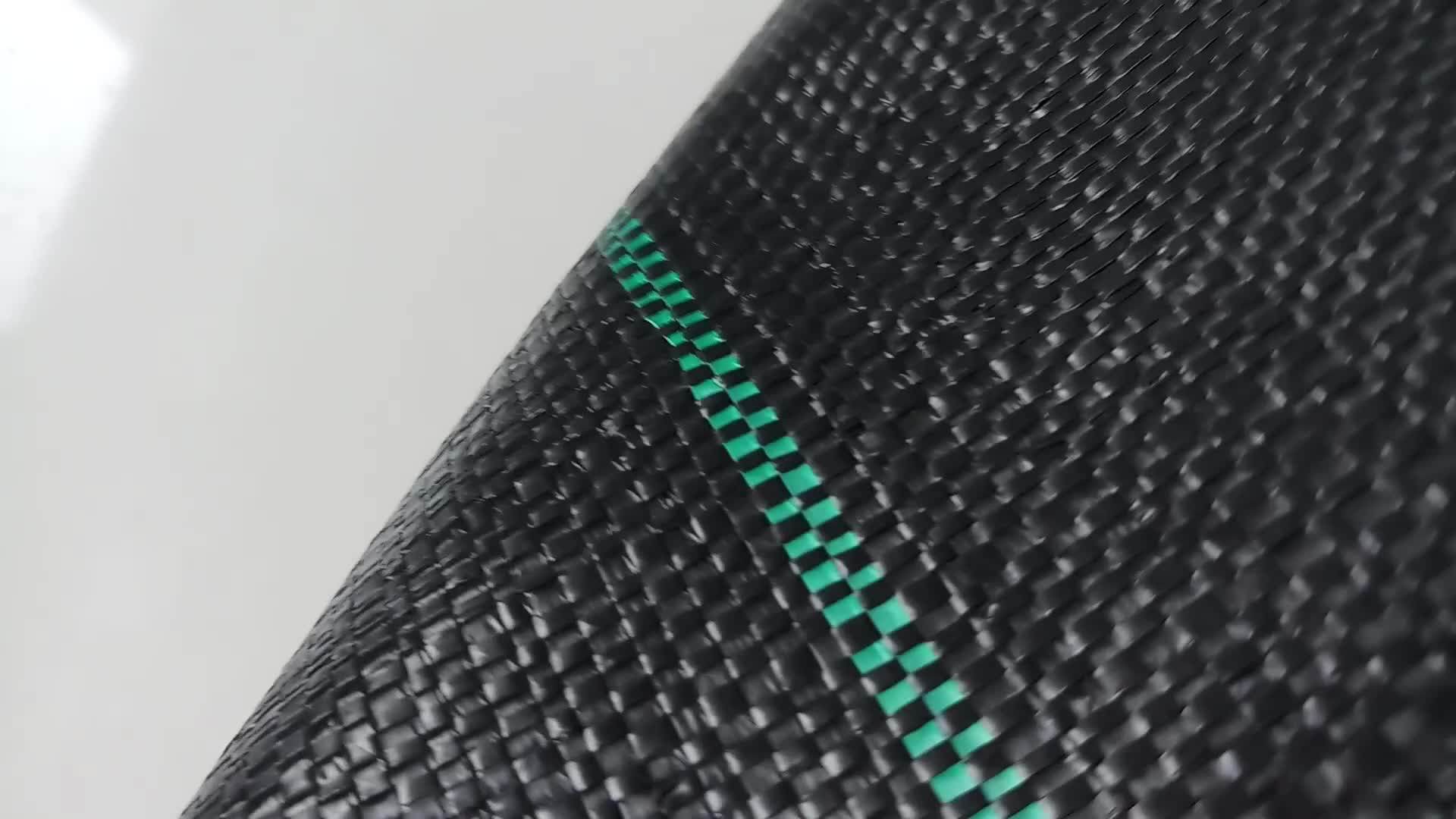 110gsm Black Ground Woven Plastic Weed Mat For Agriculture 1*50m,Uv