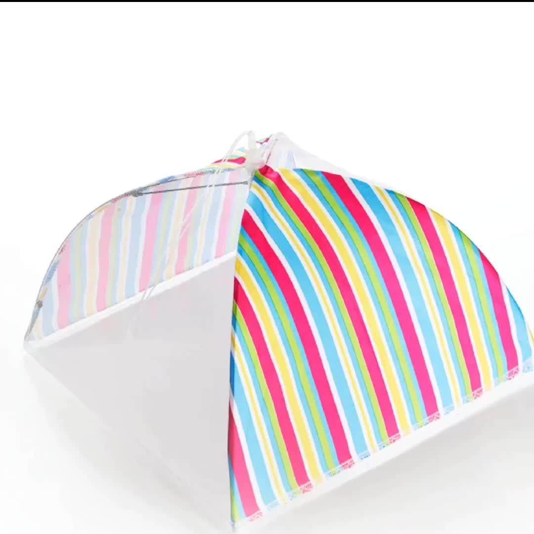 New Style Popup Kitchen Foldable 4 Sides Mesh Polyester Net Dish Food