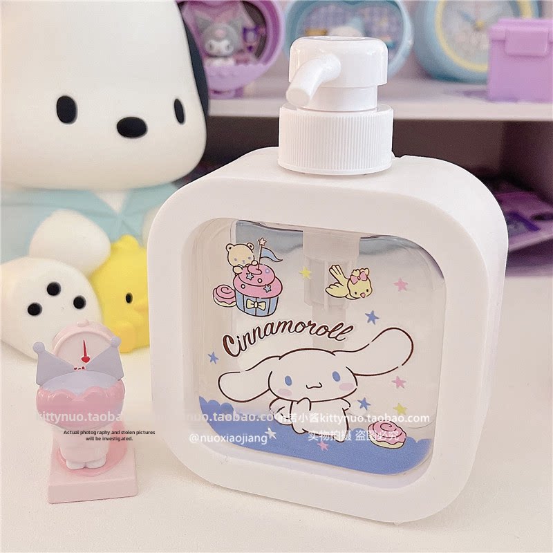 Бутылочка для спрея 日式可爱家用玉桂狗库洛米洗手液沐浴露洗发水分装瓶卡通按压空瓶