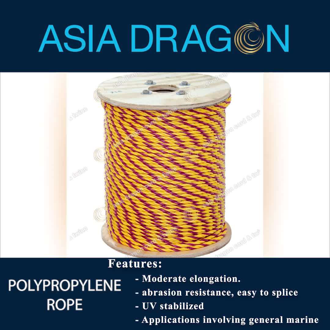 Custom Diameter Color Multipurpose Polypropylene Rope Made In Vietnam