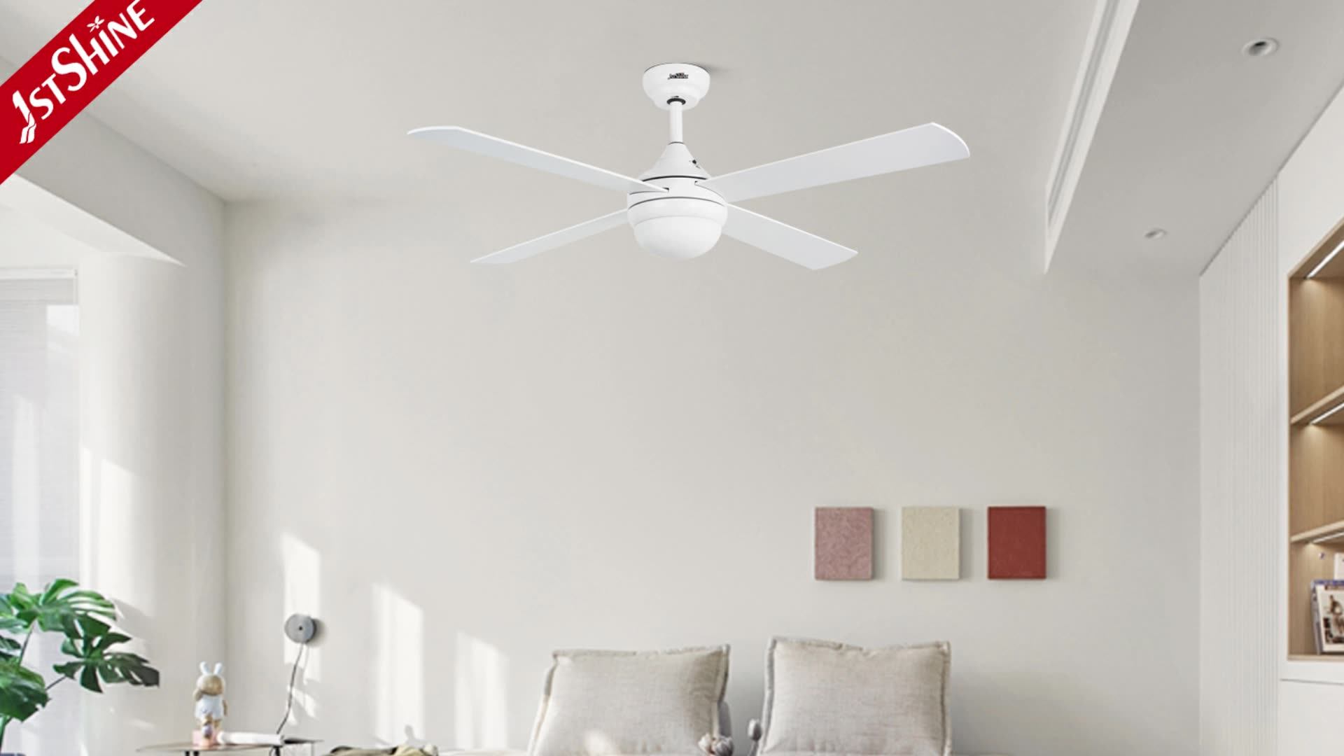 1stshine Ceiling Fan Dcfw986 Large Airflow Noiseless Led Ceiling Fans