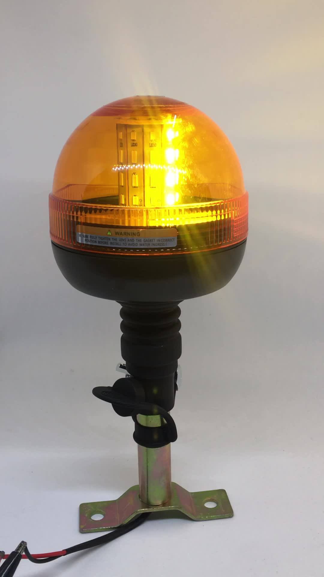 New Design Pole Mount Smd5730 Led 8 Watt Flashing Rotating Beacon Light